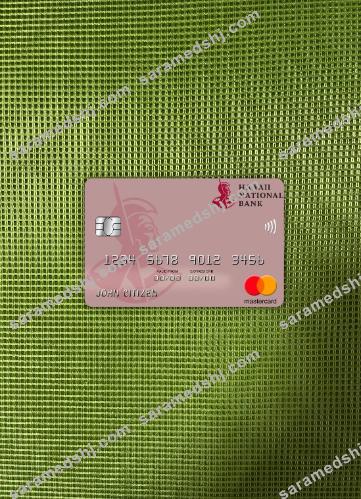 Hawaii, Hawaii National Bank mastercard photolook front